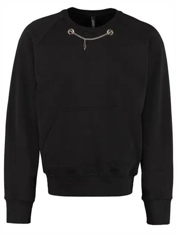 lightning chain sweatshirt black - NEIL BARRETT - BALAAN 1