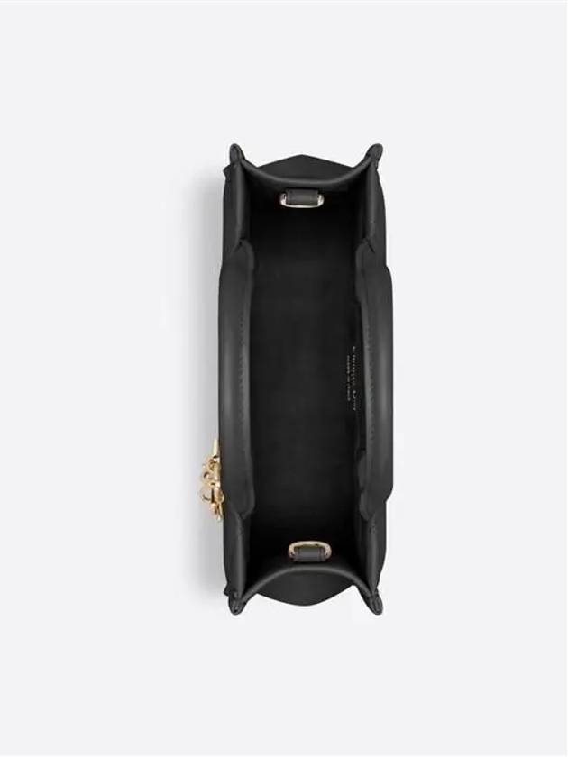 Macrocannage Calfskin Strap Mini Book Tote Bag Black - DIOR - BALAAN 6