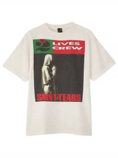 TEELIVES CREW SM YS8 0000 C01 white Lives short sleeve t shirt - SAINT MXXXXXX - BALAAN 1