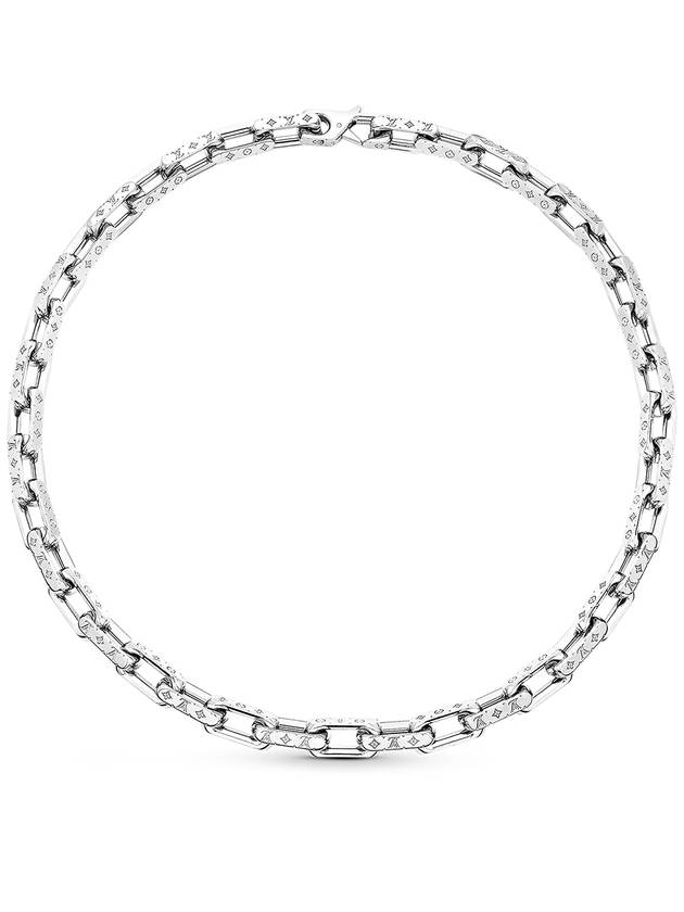 Monogram Chain Necklace Silver - LOUIS VUITTON - BALAAN 2