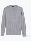 Crew Neck Wool Knit Top Grey - THEORY - BALAAN 2