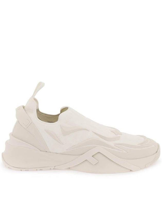 Flow Slip-On Sneakers White - FENDI - BALAAN 1