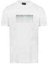 Logo Printing Short Sleeve T-Shirt White - EMPORIO ARMANI - BALAAN 1