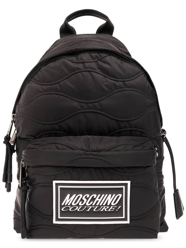 logo patch quilted school bag A76138227 - MOSCHINO - BALAAN 2