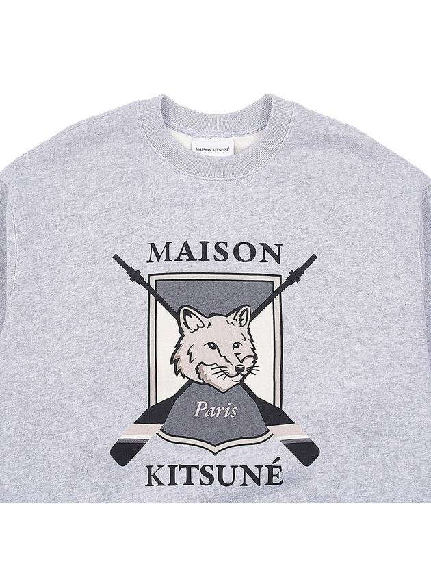 Maison Kitsune Men's College Fox Sweatshirt LM00309KM0307 LGM - MAISON KITSUNE - BALAAN 3