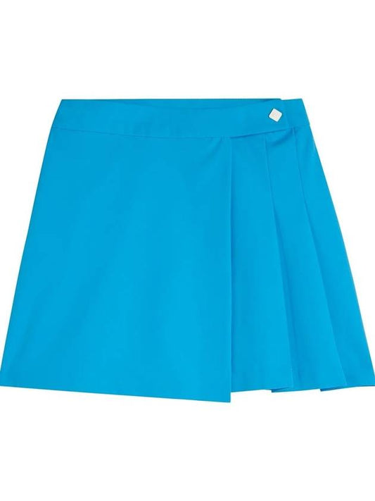 Women s Golf Cataleya Pleated Skirt Blue - J.LINDEBERG - BALAAN 1