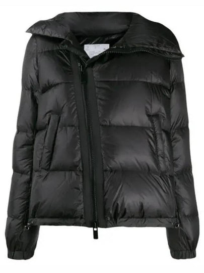 Asymmetric Zip-Up String Short Puffer Padding Jacket Black - SACAI - BALAAN 2