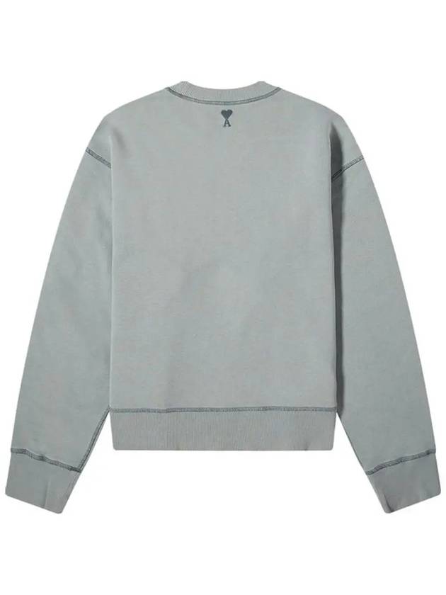 Fade Out Sweatshirt Blue - AMI - BALAAN 3