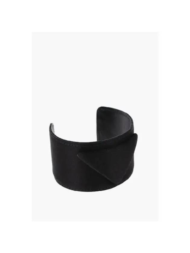 Triangle Logo Silk Bracelet Black - PRADA - BALAAN 5