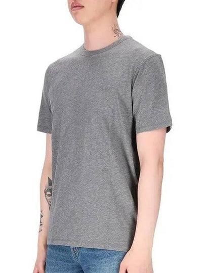 Logo Cotton Short Sleeve T-Shirt Grey - HUGO BOSS - BALAAN 2