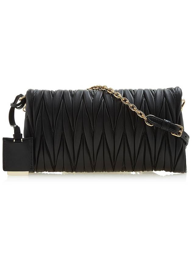 Matelasse Nappa Leather Shoulder Bag Black - MIU MIU - BALAAN 4