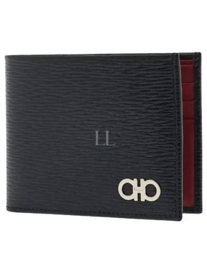 Gancini Half Wallet Black - SALVATORE FERRAGAMO - BALAAN 2