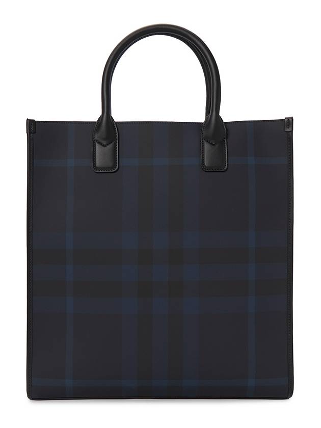 Slim Vertical Denny Tote Bag Navy - BURBERRY - BALAAN 4