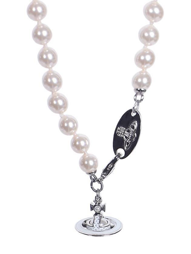 Simonetta Pearl Necklace Silver - VIVIENNE WESTWOOD - BALAAN 1