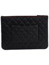 Silver Caviar Clutch New Medium AP4021 - CHANEL - BALAAN 3