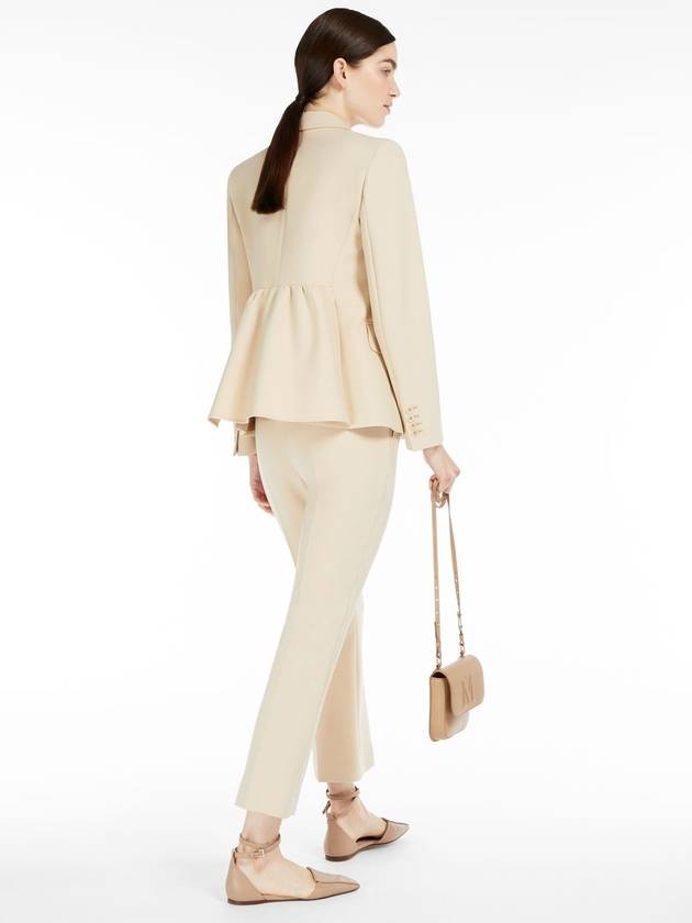 Alarico Flap Pocket Blazer Wool Jacket Beige - MAX MARA - BALAAN 5