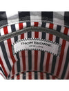 Women’s Gingham Pebble Grain Mini Bucket Bag Dark Grey - THOM BROWNE - BALAAN 11