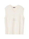 Harrie V-Neck Vest Cloud White - J.LINDEBERG - BALAAN 2