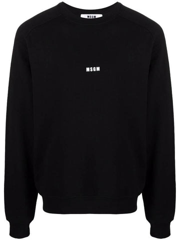 Men's Logo Printing Sweatshirt Black - MSGM - BALAAN 1
