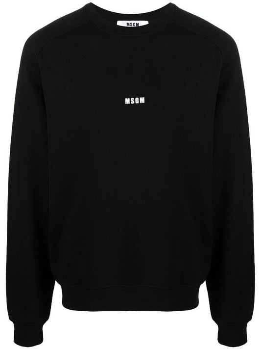 Men's Logo Printing Sweatshirt Black - MSGM - BALAAN.