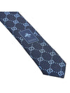 GG Silk Jacquard Tie Blue - GUCCI - BALAAN 10