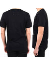 Cotton Short Sleeve T-Shirt Black - MAISON MARGIELA - BALAAN 4