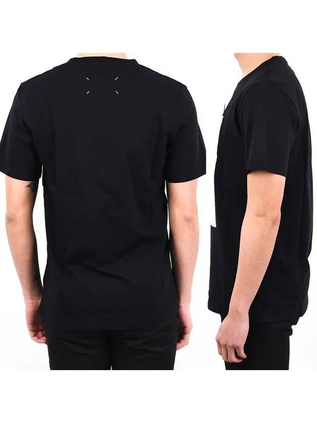 Cotton Short Sleeve T-Shirt Black - MAISON MARGIELA - BALAAN 4