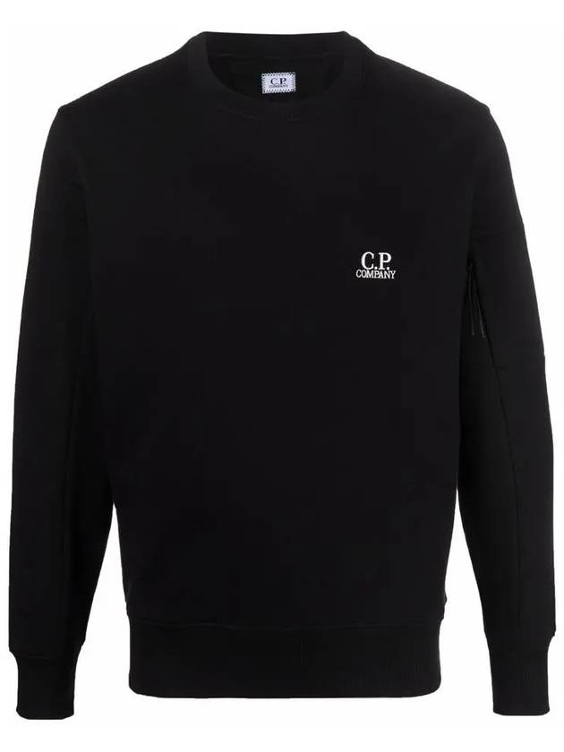 Diagonal Raised Sweatshirt Black - CP COMPANY - BALAAN 2