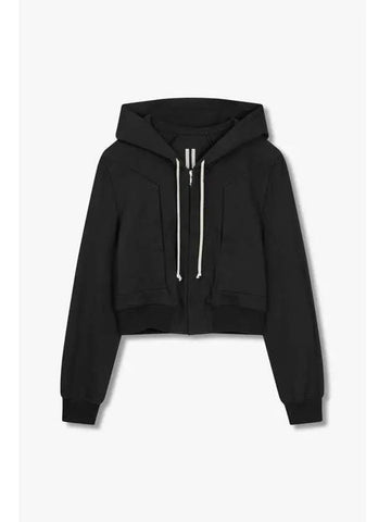 MEN Big Hooded Cotton Zip Up Black - RICK OWENS - BALAAN 1