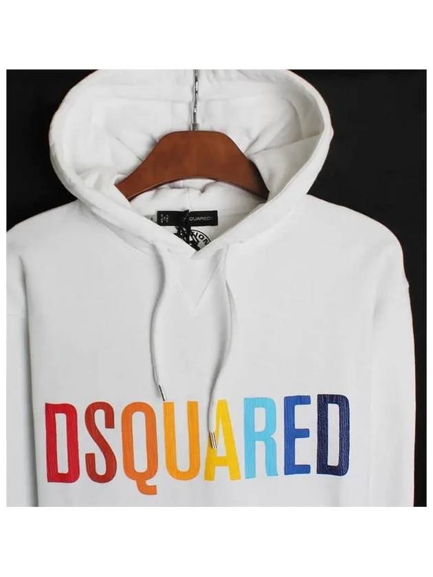 Dsquared Men's Rainbow Logo Print Hooded Sweatshirt 74GP0322 010 - DSQUARED2 - BALAAN 2