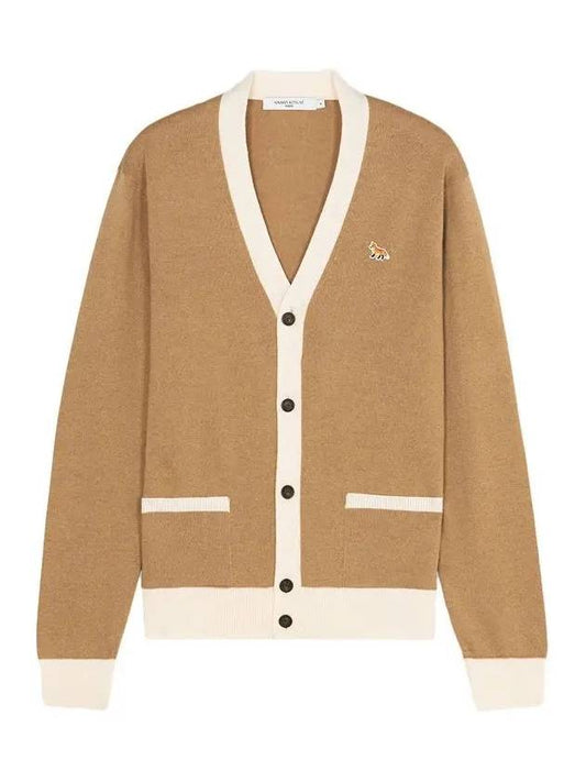 Baby Fox Bicolor Classic Cardigan Beige - MAISON KITSUNE - BALAAN 2