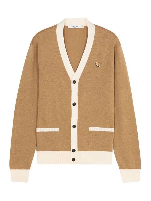 Baby Fox Bicolor Classic Cardigan Beige - MAISON KITSUNE - BALAAN 2