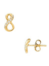 Sparkling Infinity Stud Earrings Gold - PANDORA - BALAAN 1