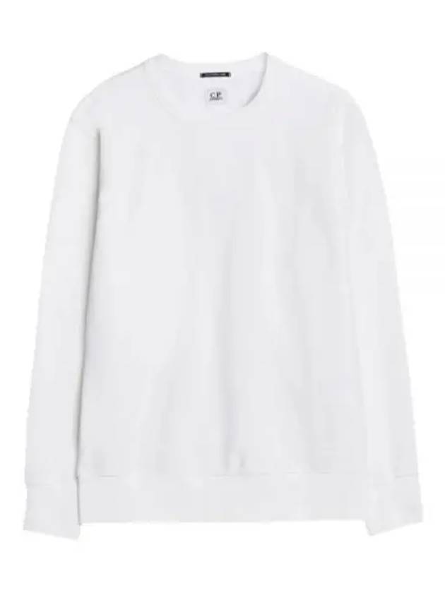 Stretch Fleece Crew Neck Sweatshirt White - CP COMPANY - BALAAN 2