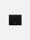 Compact Grained Calfskin CD Icon Signature Half Wallet Black - DIOR - BALAAN 2