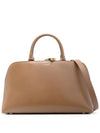 Sac De Jour Leather Tote Bag Dark Cork - SAINT LAURENT - BALAAN 1