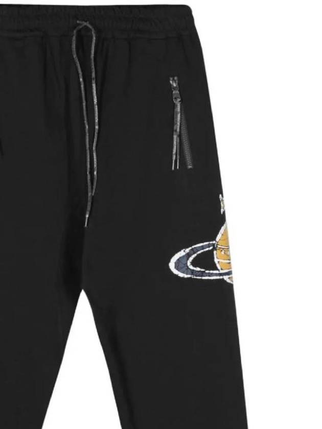 Time Machine Football Cotton Straight Pants Black - VIVIENNE WESTWOOD - BALAAN 3