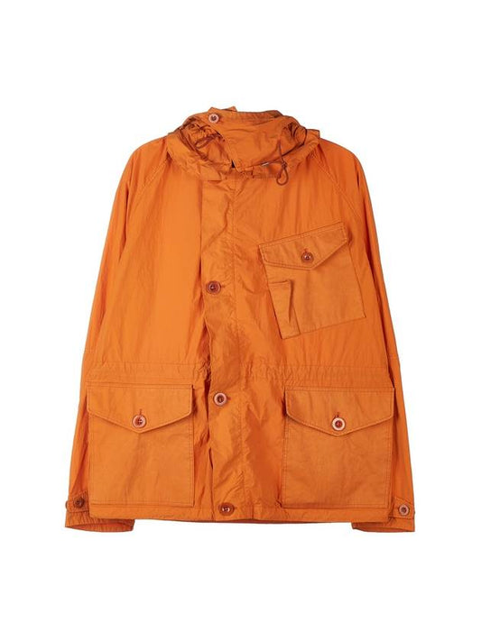 Mid Layer Flap Pocket Hooded Jacket Orange - TEN C - BALAAN 1