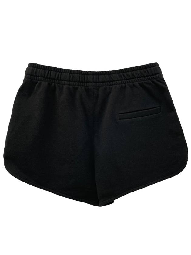 Mifa Logo Print Cotton Shorts Black - ISABEL MARANT ETOILE - BALAAN 4