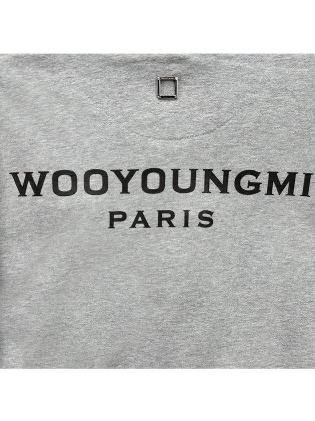 back logo hooded sweatshirt W243TS37721G - WOOYOUNGMI - BALAAN 5