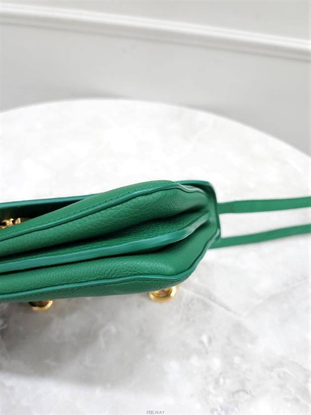 Lux You Mount Green Leather Shoulder Bag - BOTTEGA VENETA - BALAAN 5