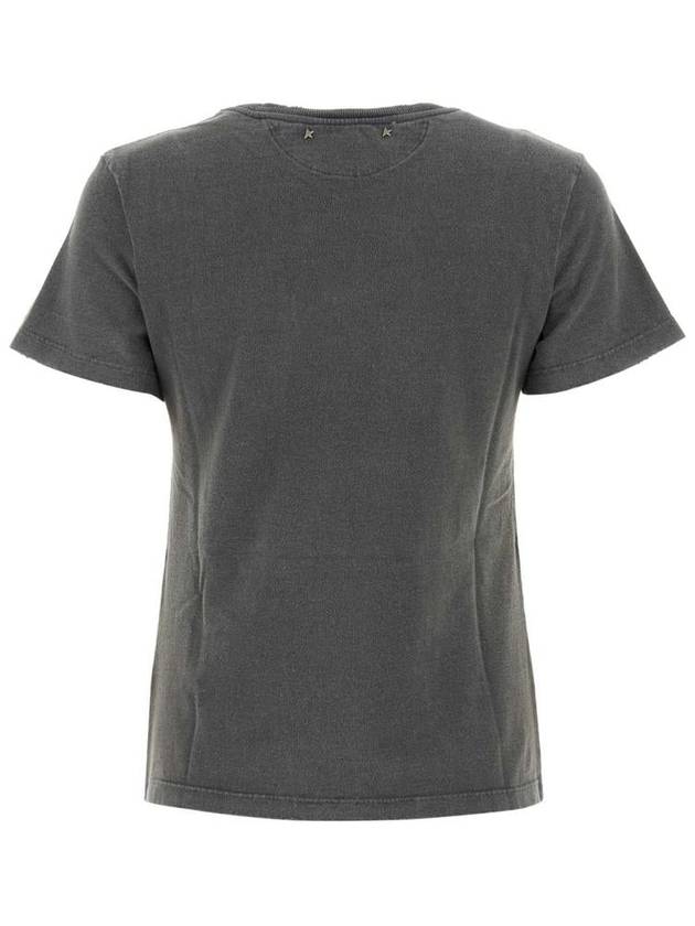 Distressed Slim-Fit Short Sleeve T-Shirt Grey - GOLDEN GOOSE - BALAAN 3