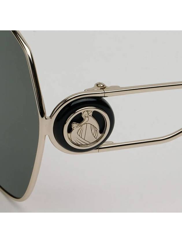 Sunglasses LNV129SLB 720 gold logo square metal frame fashion - LANVIN - BALAAN 5