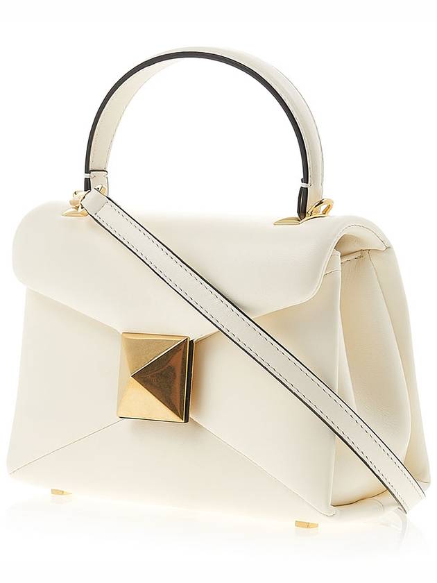 One Stud Nappa Mini Tote Bag Ivory - VALENTINO - BALAAN 3