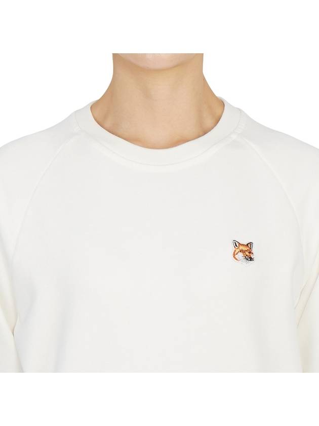 Fox Head Patch Adjusted Sweatshirt Ecru - MAISON KITSUNE - BALAAN 7