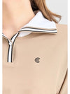 Online Exclusive Women s Cotton Touch PQ Big Collar Long Sleeve T Shirt Beige - CLEVELAND GOLF - BALAAN 4