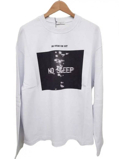 NUS19224 001 NO SLEEP Sweatshirt White - IH NOM UH NIT - BALAAN 2