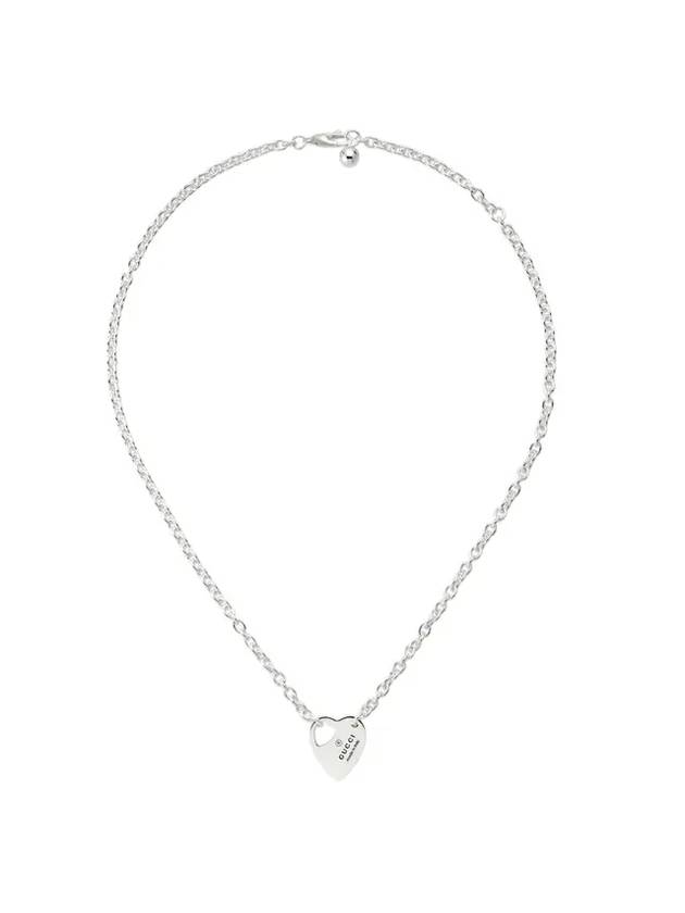 Trademark Chain Pendant Necklace Silver - GUCCI - BALAAN 1