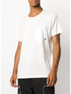 Shadow Project Pocket Short Sleeve T-Shirt White - STONE ISLAND - BALAAN 4