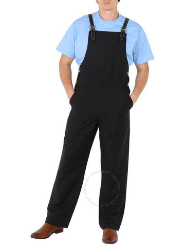 Burberry Men's Black Bib-Front Technical Overalls, Brand Size 48 (US Size 38) - BURBERRY - BALAAN 1